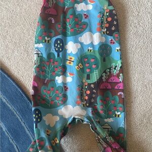 raspberry republic | One Pieces | Teal Forestprint Kids Organic Cotton ...